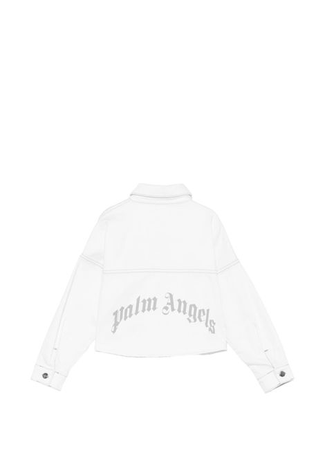 Giubbino di jeans con stampa PALM ANGELS | PGGE007S26FAB001002